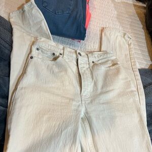 Abercrombie & Fitch White High Rise Jeans